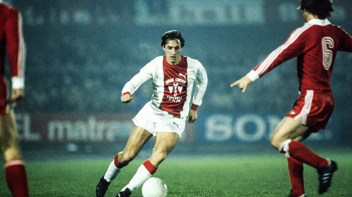 Pożegnalny mecz Johana Cruyffa, Ajax–Bayern, listopad 1978 r. / / fot. Imago Vi Images / East News