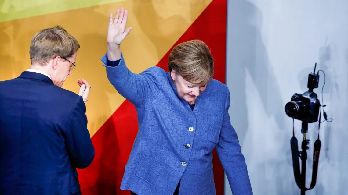 Angela Merkel. / Fot: Axel Schmidt/ Reuters/ Forum