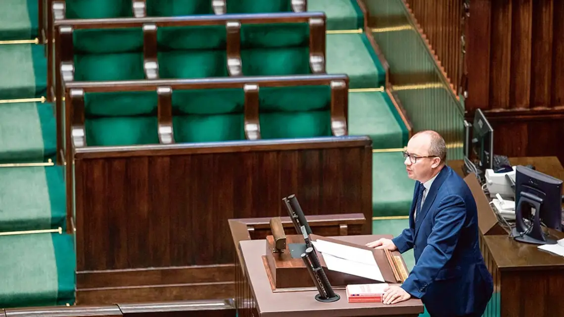 Adam Bodnar przedstawia informację o działalności rzecznika praw obywatelskich oraz o stanie przestrzegania wolności i praw człowieka, noc w Sejmie, 11 września 2019 r. / / Mateusz Włodarczyk / FORUM