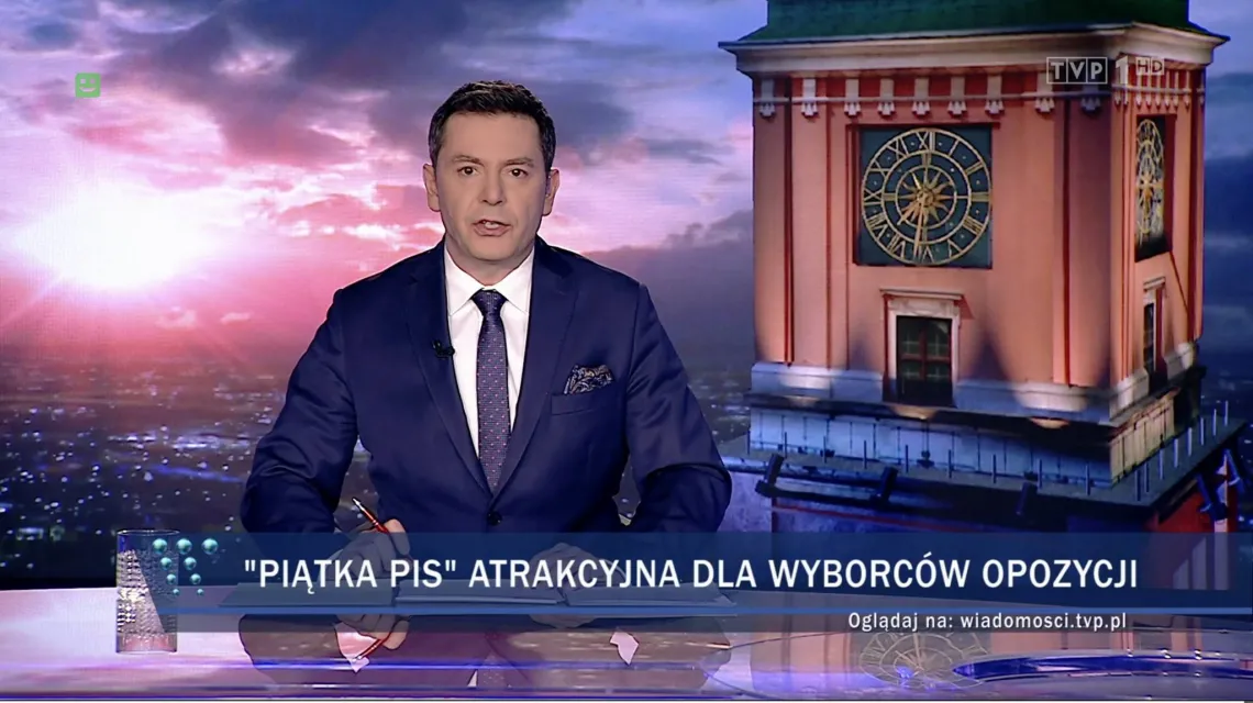 Screen z „Wiadomości” TVP / TymaczemwWiadomosciach na Facebooku / 