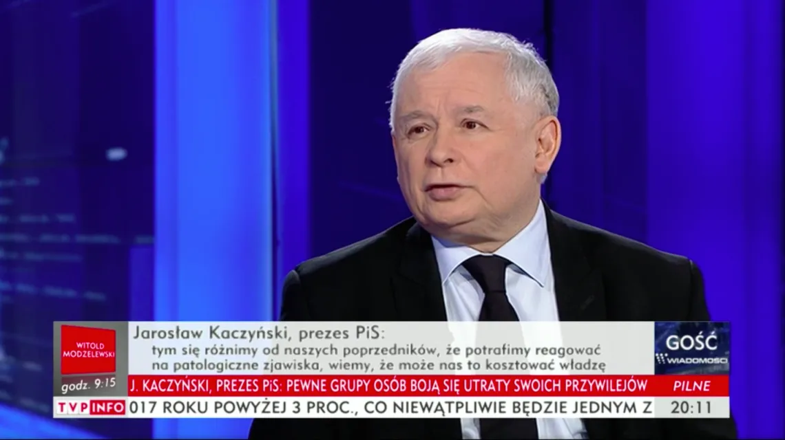 Screen z programu "Gość Wiadomości" za www.vod.tvp.pl / 