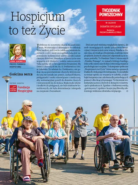 Okładka dodatku: Hospicjum to też życie / 