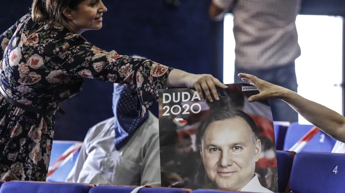 Spotkanie Andrzeja Dudy w Lubartowie, 4 czerwca 2020 r. / / Fot. Bartłomiej Wojtowicz/REPORTER
