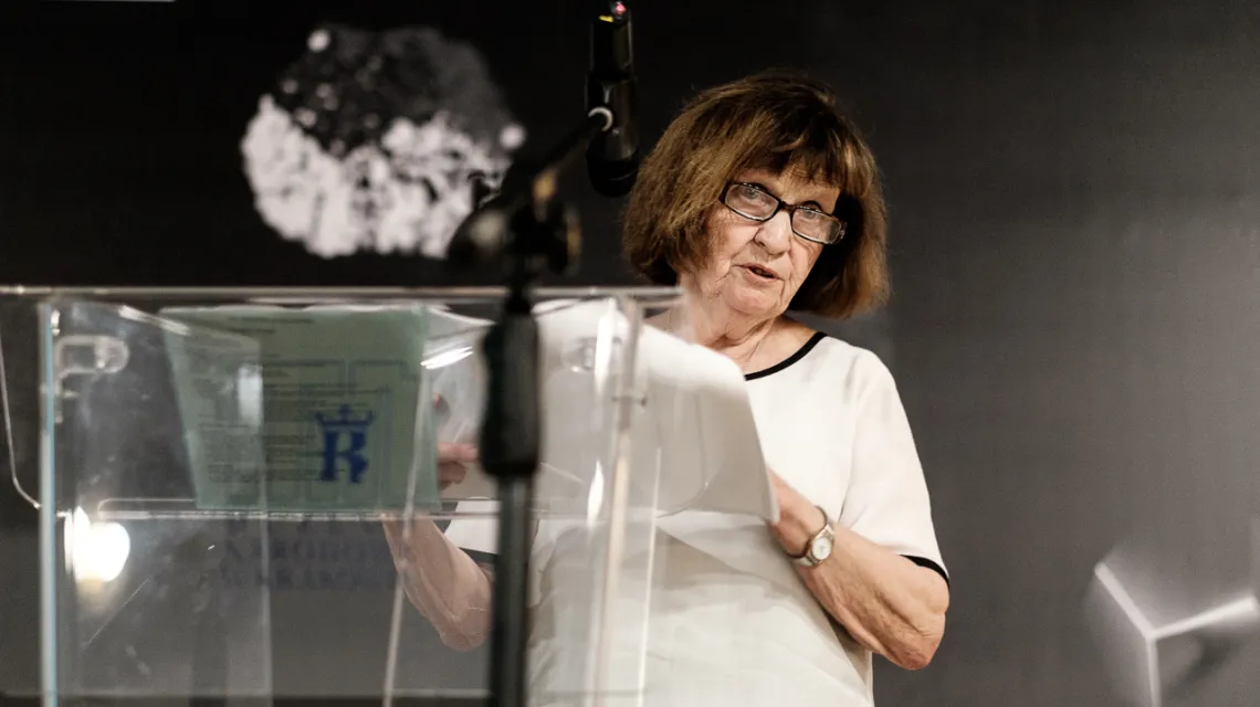 Prof. Anna Wierzbicka, wykład w ramach Festiwalu Kopernika w Krakowie, 20 maja 2015 r. /  / fot. Kamila Zarembska / TP