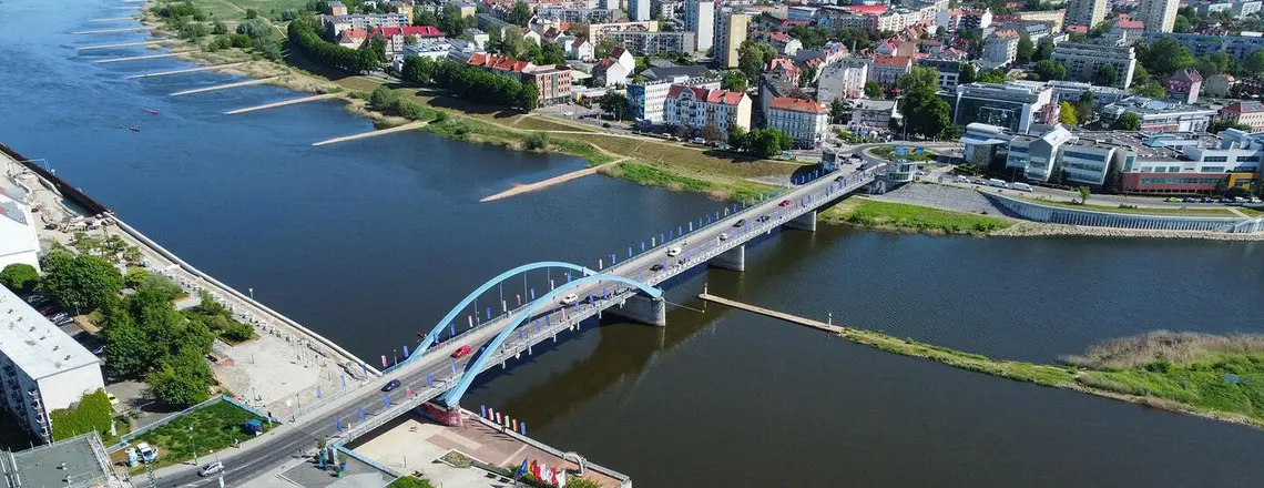 Polsko-niemiecki most graniczny w Słubicach, maj 2024 r. // Lech Muszyński / PAP