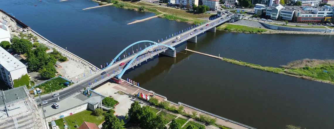 Polsko-niemiecki most graniczny w Słubicach, maj 2024 r. // Lech Muszyński / PAP