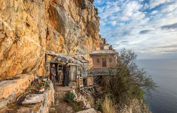 Mnisi na górze Athos. Grecja, 6 grudnia 2016 r. / RICK FINDLER / GETTY IMAGES