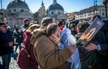 Ofiary seksualnej przemocy księży i członkowie organizacji Ending Clergy Abuse (ECA) na „Marszu po zero tolerancji” Rzym, 23 lutego 2019 / fot. Antonio Masiello / Getty Images  / 