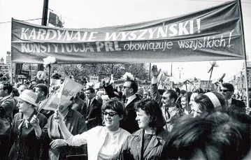 Na uroczystościach pierwszomajowych w Warszawie, 1966 r. / ALEKSANDER JAŁOSIŃSKI / FORUM