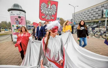 Marsz dzieci z okazji 100-lecia niepodległości, Kraków, październik 2018 r. / JAKUB WŁODEK / AGENCJA GAZETA