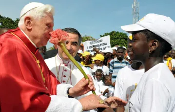 Benedykt XVI w Luandzie (Angola), 21 marca 2009 r. / fot. KNA-Bild / 