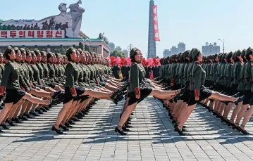 Defilada z okazji 70. rocznicy założenia Korei Północnej. Pjongczang, 9 września 2018 r. / ALEXANDER DEMIANCHUK / TASS / GETTY IMAGES