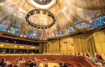 Rozprawa przed Wielką Izbą Trybunału Sprawiedliwości Unii Europejskiej w Luksemburgu, 2015 r. / TRYBUNAŁ SPRAWIEDLIWOŚCI UNII EUROPEJSKIEJ / MATERIAŁY PRASOWE
