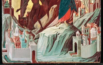 Duccio „Kuszenie Jezusa”, Frick Collection, Nowy Jork / LEEMAGE / GETTY IMAGES