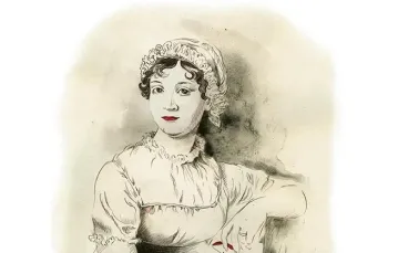 Jane Austen. Rys. Joanna Rusinek / 