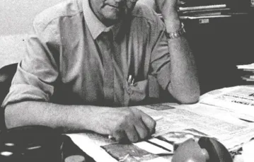 Ks. Adam Boniecki w redakcji „L'Osservatore Romano”, lata 80.  / Fot. Archiwum ks. Adama Bonieckiego