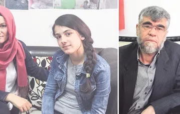 Od lewej: Merfat chciałaby kiedyś wrócić do Syrii; Kurdistan i Zerih chcą dotrzeć do Szwecji; Abdulhak Sen pomaga w Izmirze Syryjczykom. Luty 2016 r. / Fot. Marcelina Szumer