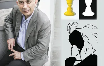 Profesor Semir Zeki i figury bistabilne: waza Rubina i żona-teściowa / Fot. Basso Cannarsa / LEEMAGE / EAST NEWS