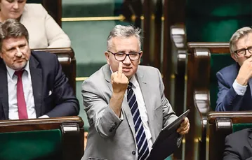 Poseł Piotr Pyzik (PiS) w Sejmie, 21 lipca 2016 r. / Fot. Domena publiczna