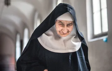 Siostra Sabina, najstarsza w klasztorze, 94-letnia benedyktynka. Opactwo św. Wojciecha w Staniątkach / Fot. Grażyna Makara