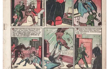 Pierwszy „Batman” autorstwa Boba Kane’a i Billa Fingera, 1939 r. / / DOMENA PUBLICZNA