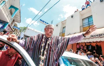 López Obrador na spotkaniu z sympatykami. Miasto Tlapa de Comonfort, 7 czerwca 2018 r. / GUSTAVO GRAF MALDONADO / REUTERS / FORUM