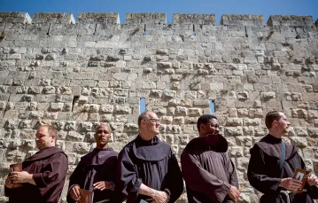 Franciszkanie z Kustodii Ziemi Świętej, Jerozolima, czerwiec 2016 r. / ARIEL SCHALIT / AP / EAST NEWS