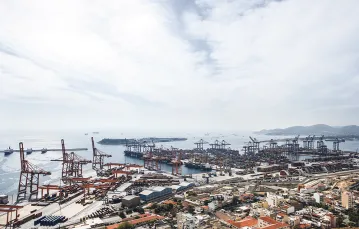 Brama Chin do Europy, port w Pireusie, 2018 r. / DANIL SHAMKIN / NURPHOTO / AFP / EAST NEWS