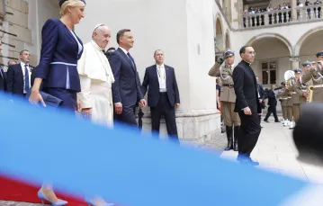 Papież Franciszek na Zamku Królewskim na Wawelu /  / Fot. Tomasz Wiech dla "TP"
