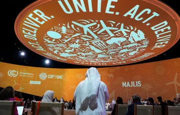 Konferencja klimatyczna COP28 w Dubaju, grudzień 2023 r. // fot. Peter Dejong / AP / East News