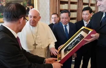 Papież Franciszek spotkał się z delegacją Wietnamskiej Partii Komunistycznej. Watykan, 18 stycznia 2024 r. / Vatican Media