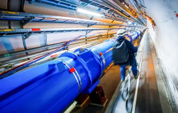 Wielki Zderzacz Hadronów (LHC) w tunelu Europejskiej Organizacji Badań Jądrowych (CERN). Szwajcaria, 6 lutego 2020 r. / fot. VALENTIN FLAURAUD / AFP / EAST NEWS