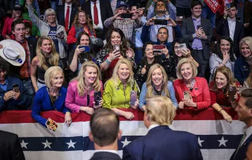 Wiec wyborczy Donalda Trumpa na uniwersytecie w Rock Hillon, Karolina Południowa, 23 lutego 2024 r. // Fot. Win McNamee / Getty Images
