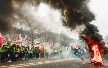 Protest rolników. Warszawa, 6 marca 2024 r. / Fot. Jacek Szydłowski / Forum