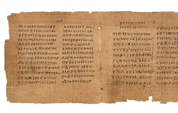 Kodeksu Crosby’ego-Schøyena, manuskrypt z III/IV wieku // Fot. mediadrumimages / Christies / East News