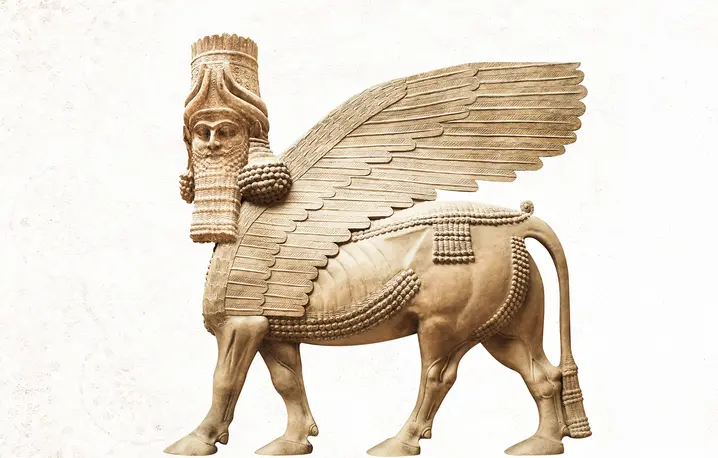 Lamassu, czyli wobrażenie anioła w Mezopotamii // Fot. Natalia Lukiyanova / Adobe Stock