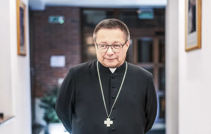 Kardynał Grzegorz Ryś. Sanktuarium św. Jana Pawła II w Krakowie, 17 grudnia 2025 r. // Fot. Grażyna Makara