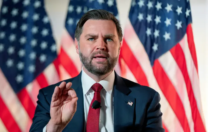 Wiceprezydent JD Vance. Waszyngton, 20 listopada 2025 r. // Fot. Julia Demaree Nikhinson / AP / East News