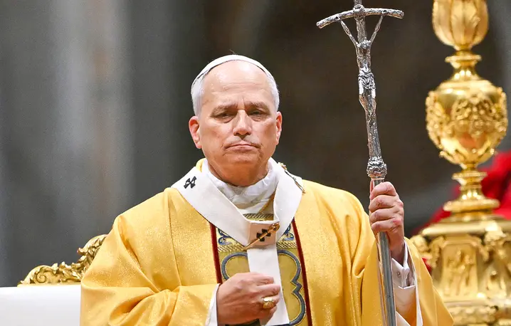 Papież Leon XIV. Watykan, 24 grudnia 2025 r. // Fot. Andreas Solaro / AFP / East News 