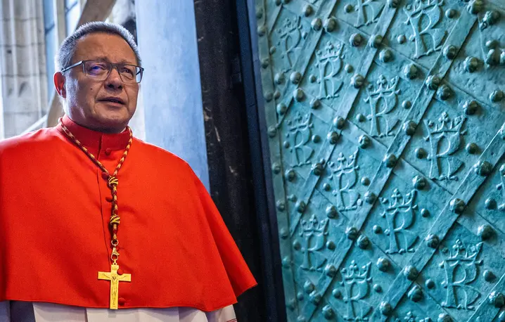 Kardynał Grzegorz Ryś podczas ingresu na metropolitę krakowskiego . Kraków, 20 grudnia 2025 r. // Fot. Jakub Włodek / Agencja Wyborcza.pl