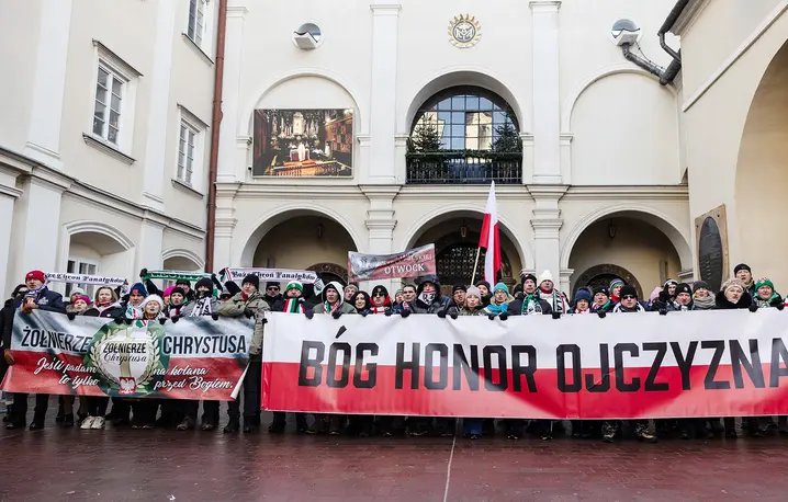 XVIII Patriotyczna Pielgrzymka Kibiców na Jasną Górę. Częstochowa, 10 stycznia 2026 r. // Fot. Karol Porwich / East News
