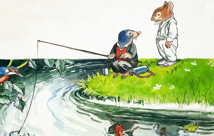 Szczur Wodny i Kret, ilustracje Philipa Mendozy do książki „O czym szumią wierzby” Kennetha Grahame’a // Look and Learn / Bridgeman Images / Photo Power