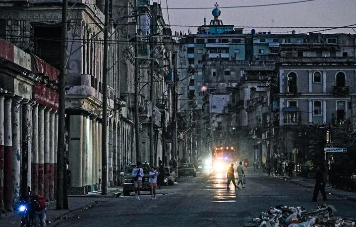 Hawana bez prądu, 21 lutego 2026 r. // Fot. Yamil Lage / AFP / East News