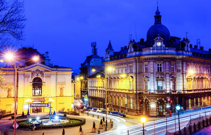 Budynek Teatru Polskiego i poczty głównej w Bielsku-Białej // Fot. Miłosz Maślanka / Shutterstock