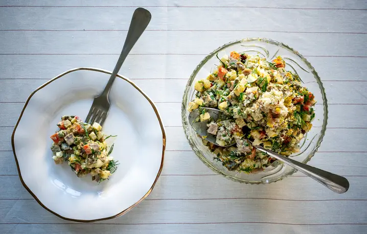 Sałatka jarzynowa // Fot. Aleksander Baron