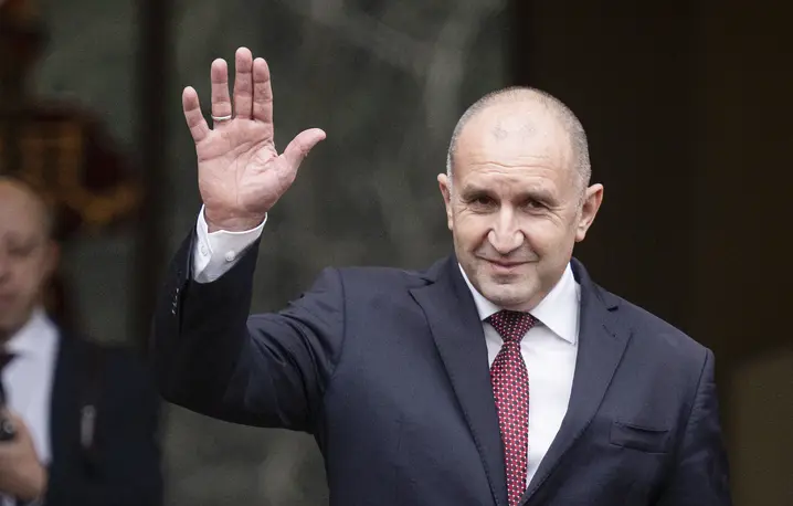 Rumen Radew były prezydent Bułgarii. Sofia, 23 stycznia 2026 r. // Fot. Nikolay Doychinov / AFP / East News