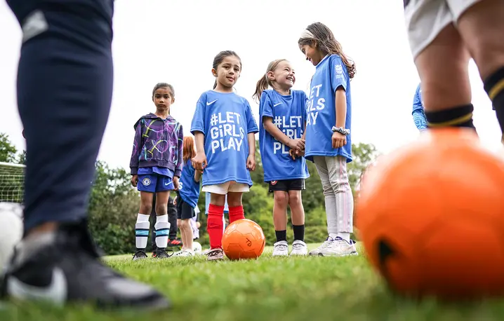 YFA's Let Girls Play Big Football Day, akcja zachęcająca kluby w całej Anglii do wspierania piłki nożnej dziewczynek, 2023 r. // Fot. Aaron Chown / PA / Getty Images