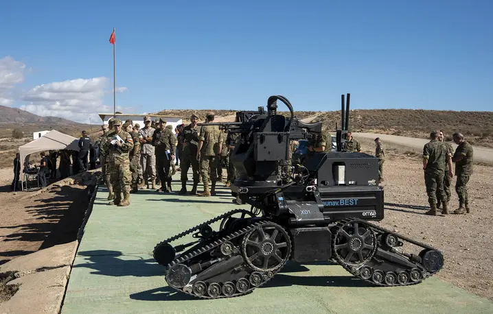 Demonstracja systemów robotycznych armii hiszpańskiej w Almerii. Hiszpania, 30 października 2025 r. // Fot. Marian Leon / Getty Images