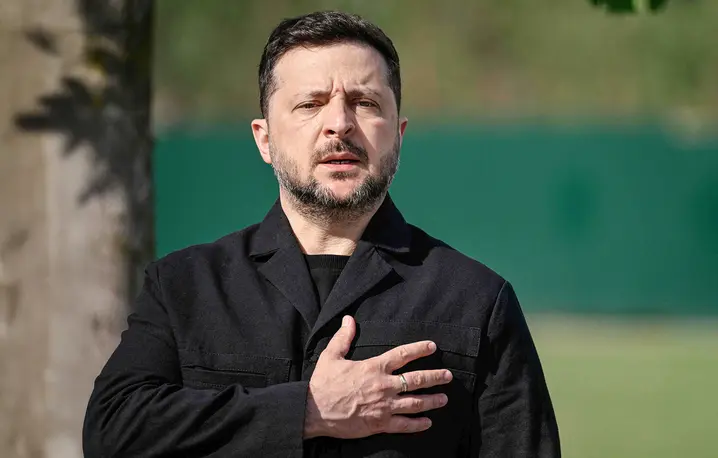 Prezydent Ukrainy Wołodymyr Zełenski. Kijów, 25 maja 2026 r. // Fot. Genya Savilov / AFP / East News