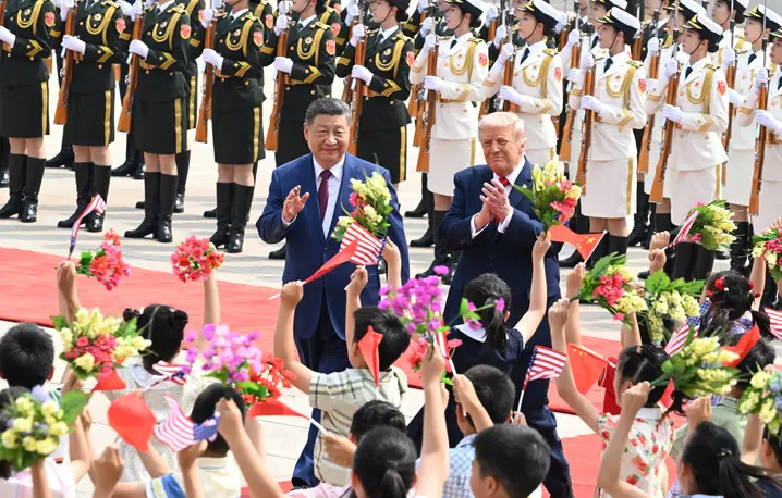 Xi Jinping i Donald Trump w Beijing 14 maja 2026 roku // Fot. Xinhua/Rao Aimin